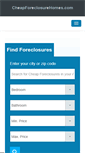 Mobile Screenshot of cheapforeclosurehomes.com